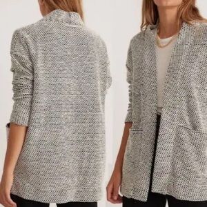 Marine Layer Textured Knit Open Cardigan Sweater Blazer XS